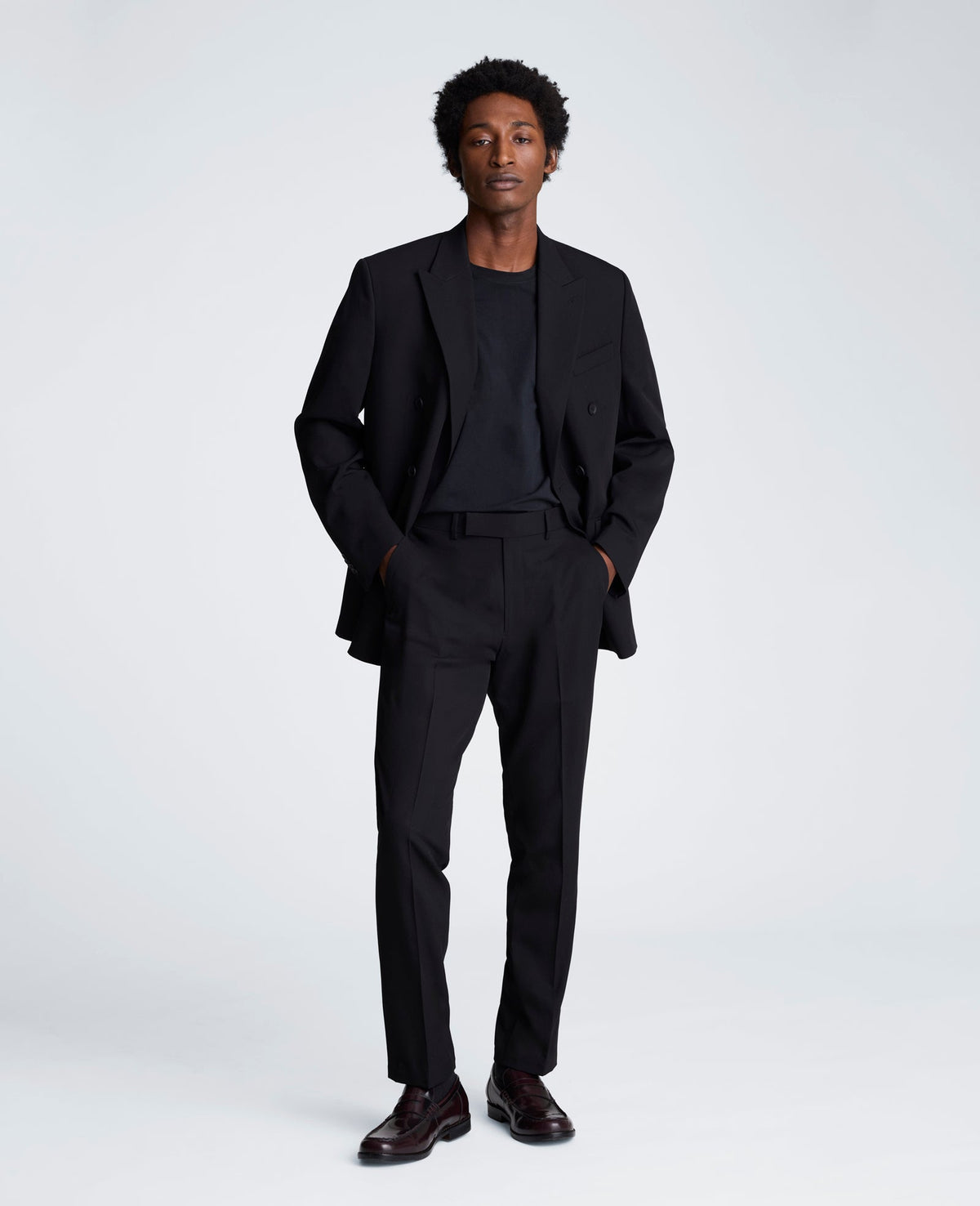Ready Flex Slim-Fit Double-Breasted Suit | Kenneth Cole BLACK