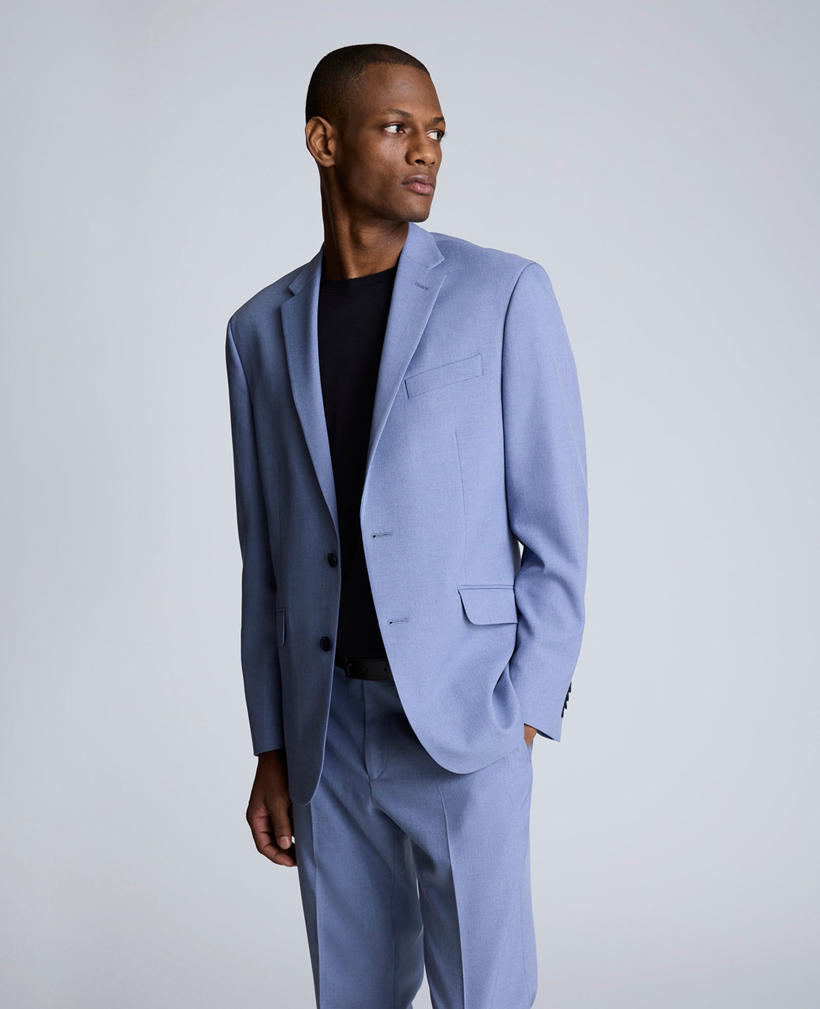 Shop Light Blue Slim Fit Suit | Stretch Tailoring | Kenneth Cole | Kenneth Cole LIGHT BLUE