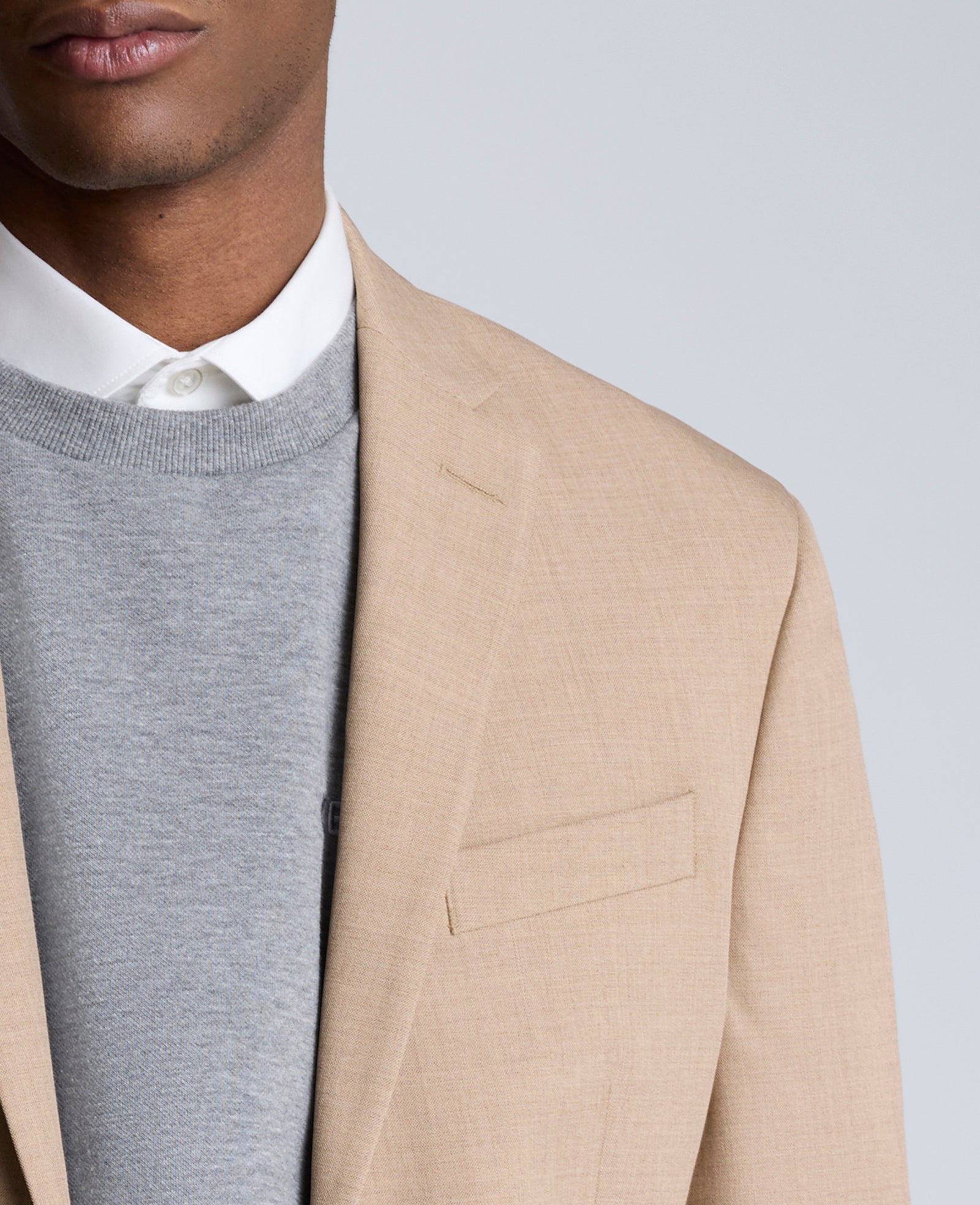 Tan Slim Fit Suit with Stretch | Modern Look | Kenneth Cole | Kenneth Cole TAN