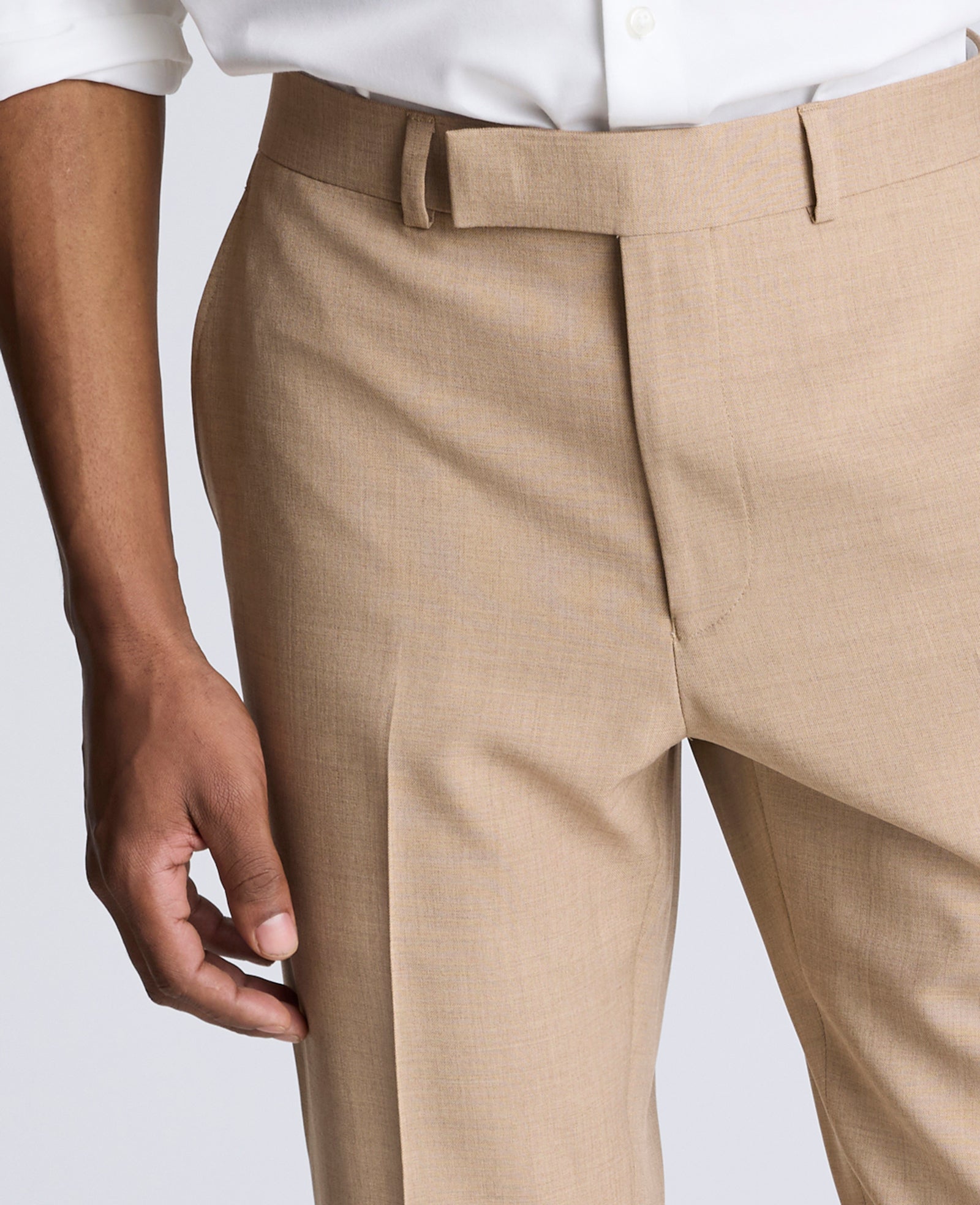 Tan Slim Fit Suit with Stretch | Modern Look | Kenneth Cole | Kenneth Cole TAN