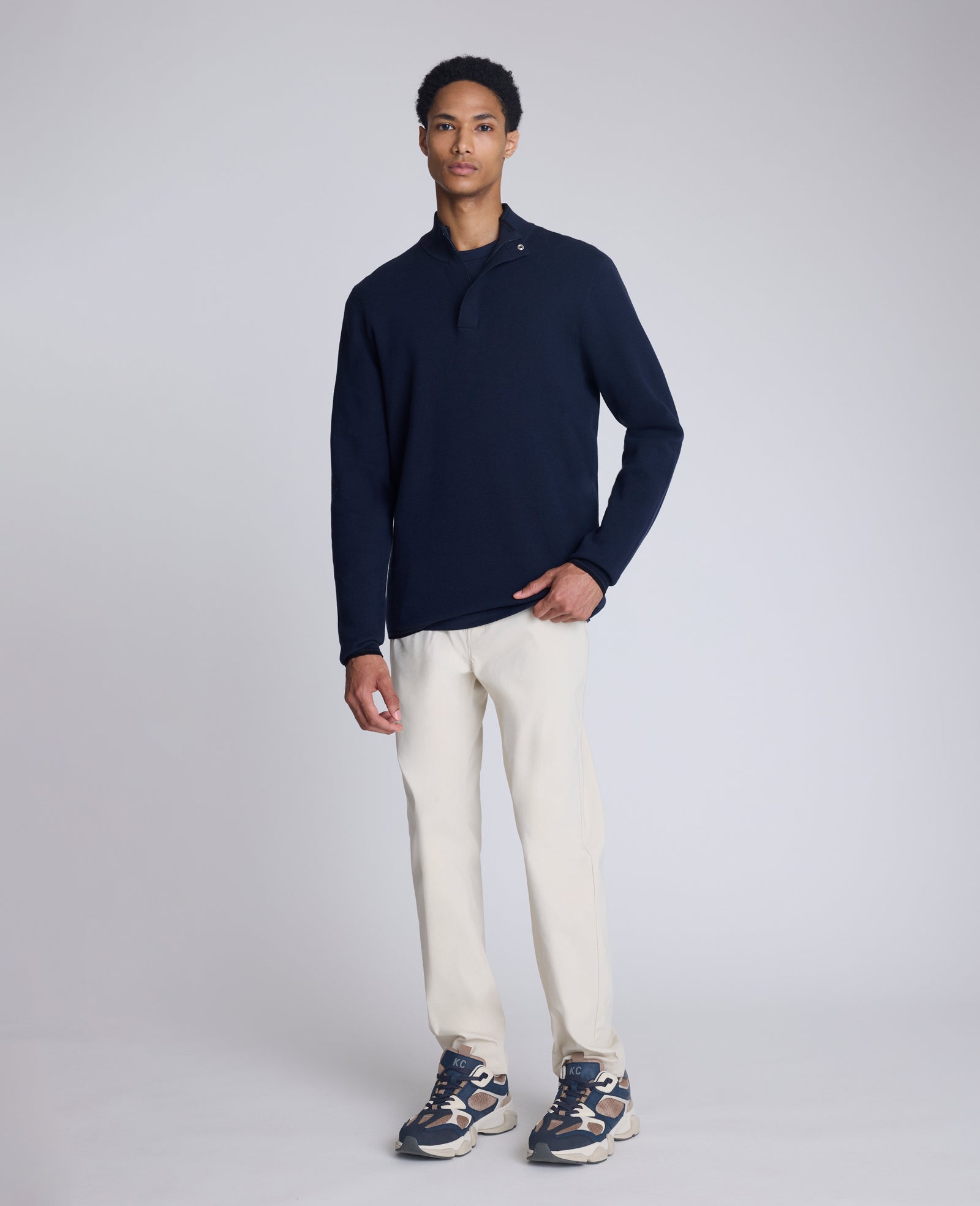 Quarterzip Pullover Sweater | Kenneth Cole NAVY