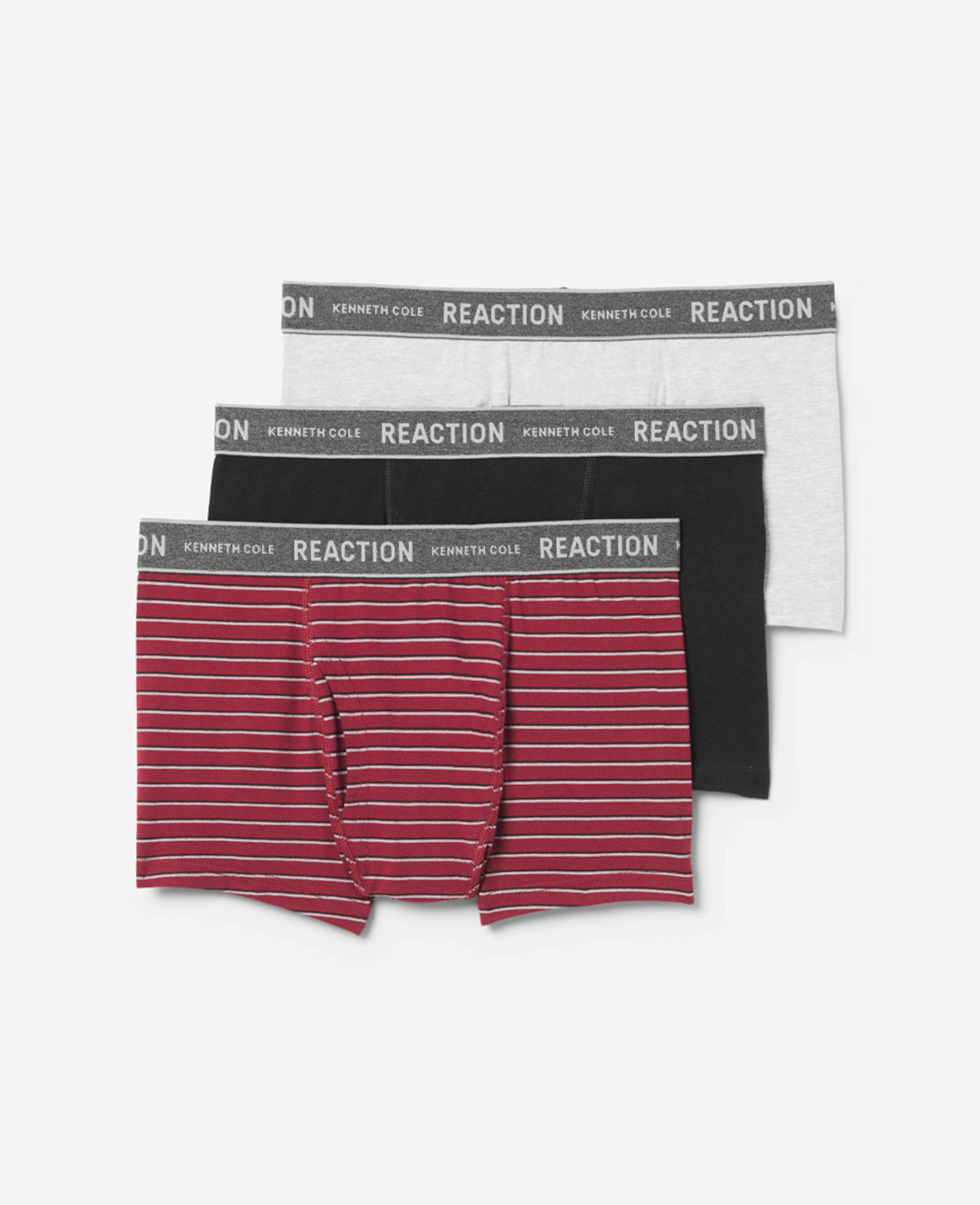 3-Pack Stretch Boxer Briefs – Black/Cabernet | Kenneth Cole | Kenneth Cole BLK/CABERNET/HEATHER CHARCOAL