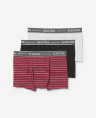 3-Pack Stretch Boxer Briefs – Black/Cabernet | Kenneth Cole | Kenneth Cole BLK/CABERNET/HEATHER CHARCOAL