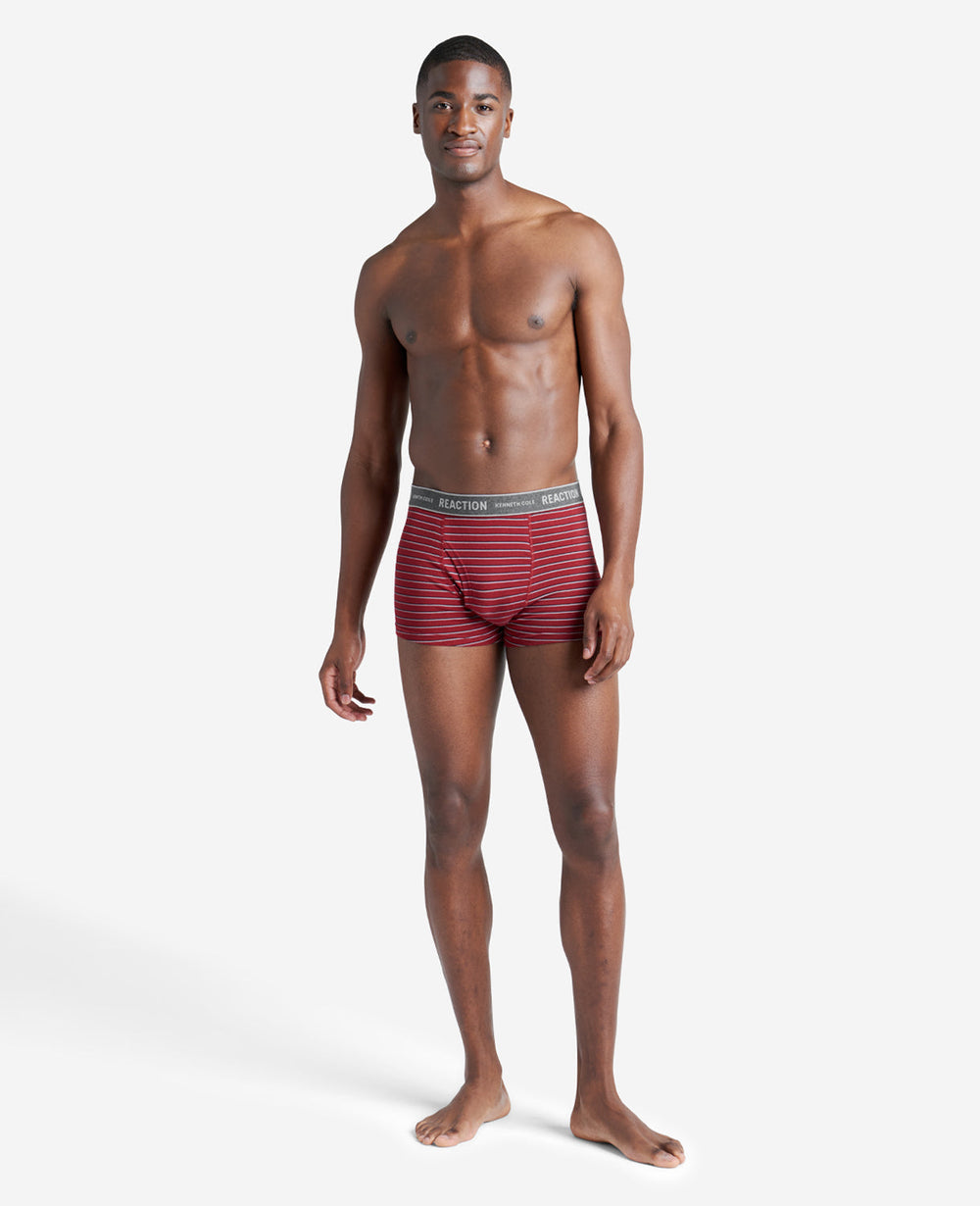 3-Pack Stretch Boxer Briefs – Black/Cabernet | Kenneth Cole | Kenneth Cole BLK/CABERNET/HEATHER CHARCOAL