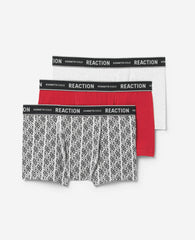 Shop 3-Pack Stretch Boxer Briefs – Red/Grey | Kenneth Cole | Kenneth Cole RED/HEATHER GREY/HEATHER LIGHT GREY
