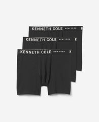 3-Pack Micro Stretch Boxer Briefs – Breathable & Flexible | Kenneth Cole BLACK
