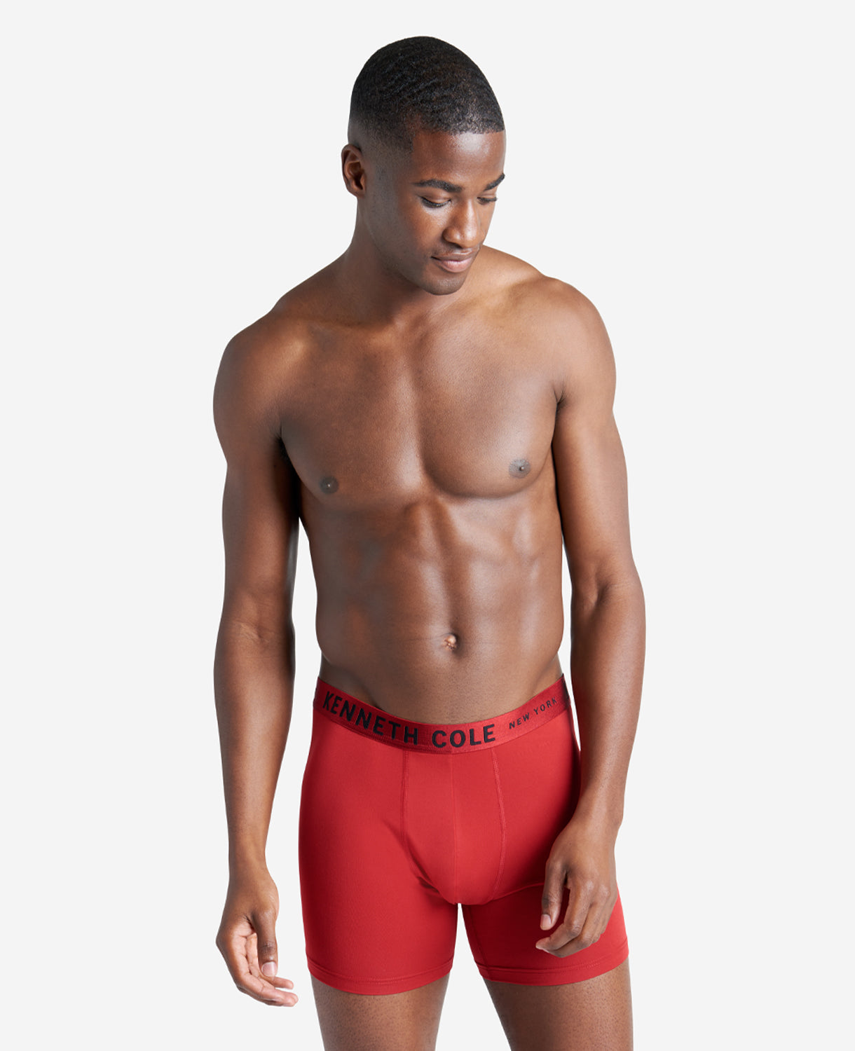 Shop 3-Pack Micro Stretch Boxer Briefs – Cotton Comfort | KC | Kenneth Cole BLACK/RED/GRANITE