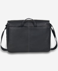 Leather Messenger Bag – 15.6” Laptop Ready | Kenneth Cole | Kenneth Cole BLACK