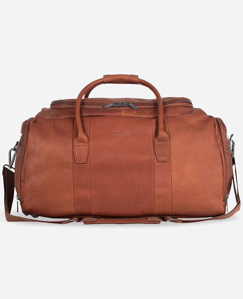 Colombian Leather Duffle | Kenneth Cole COGNAC