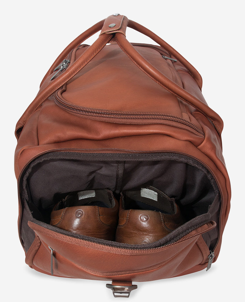 Colombian Leather Duffle | Kenneth Cole COGNAC