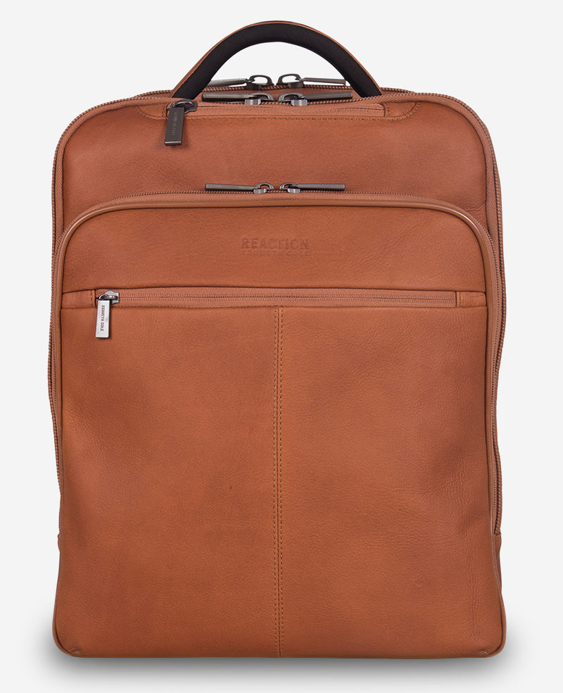 Colombian Leather Backpack | Kenneth Cole COGNAC