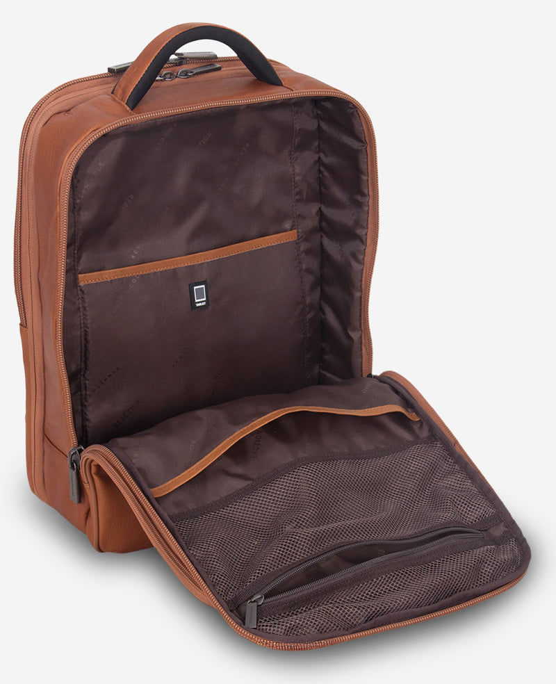 Colombian Leather Backpack | Kenneth Cole COGNAC