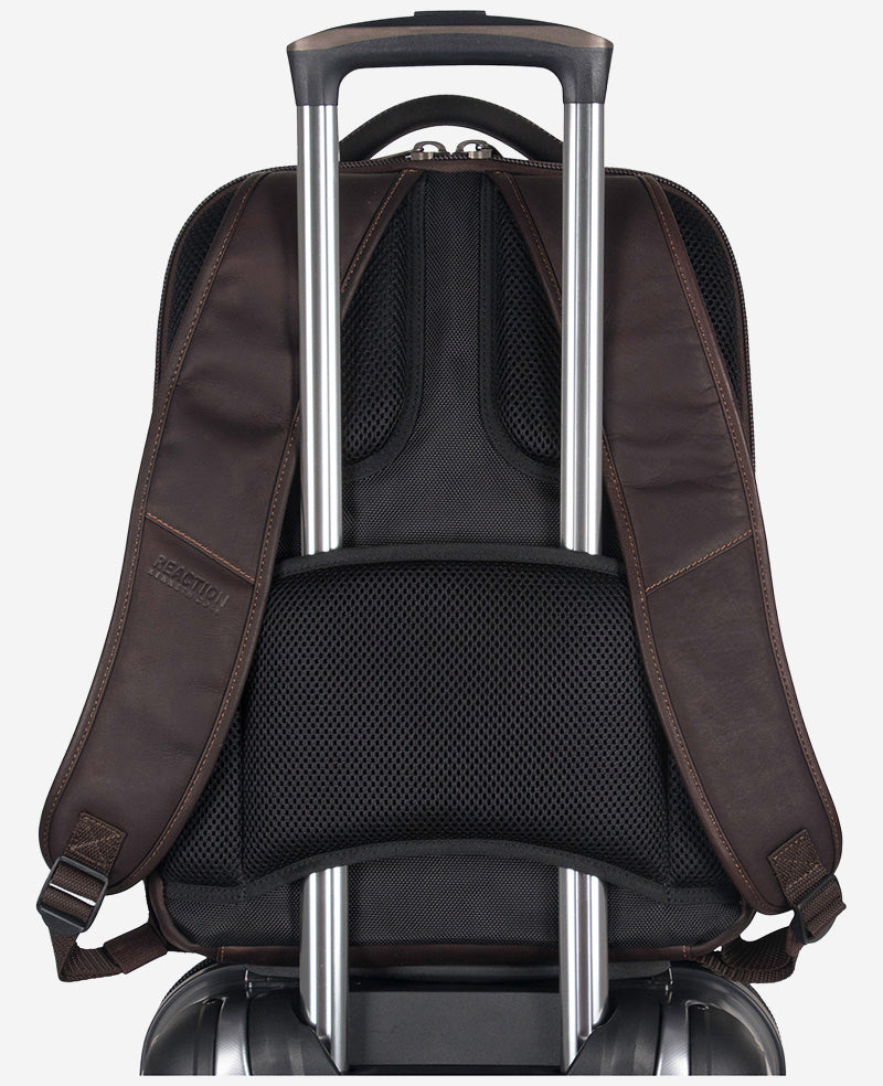 Colombian Leather Backpack | Kenneth Cole BROWN