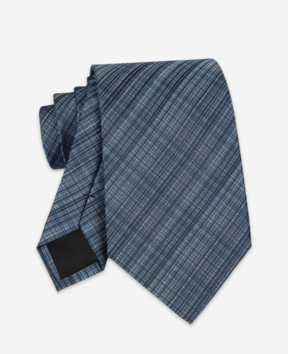 Blue Plaid Tie | Kenneth Cole NAVY