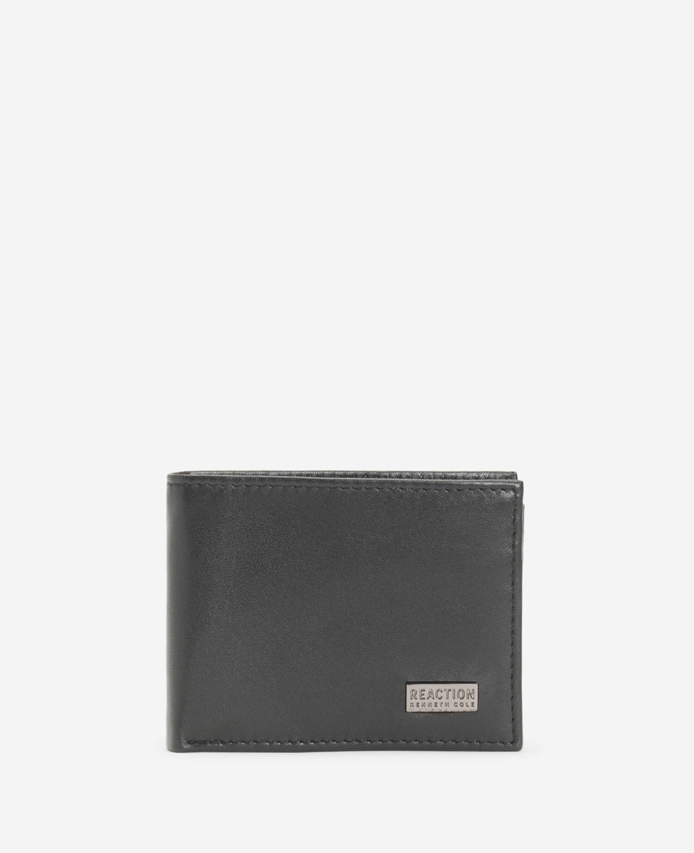 Shop RFID Nappa Leather Bifold Slim Wallet | Kenneth Cole | Kenneth Cole BLACK