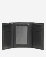 Shop Eugene TECHNI-COLE Leather Trifold Wallet, Black | KC | Kenneth Cole BLACK