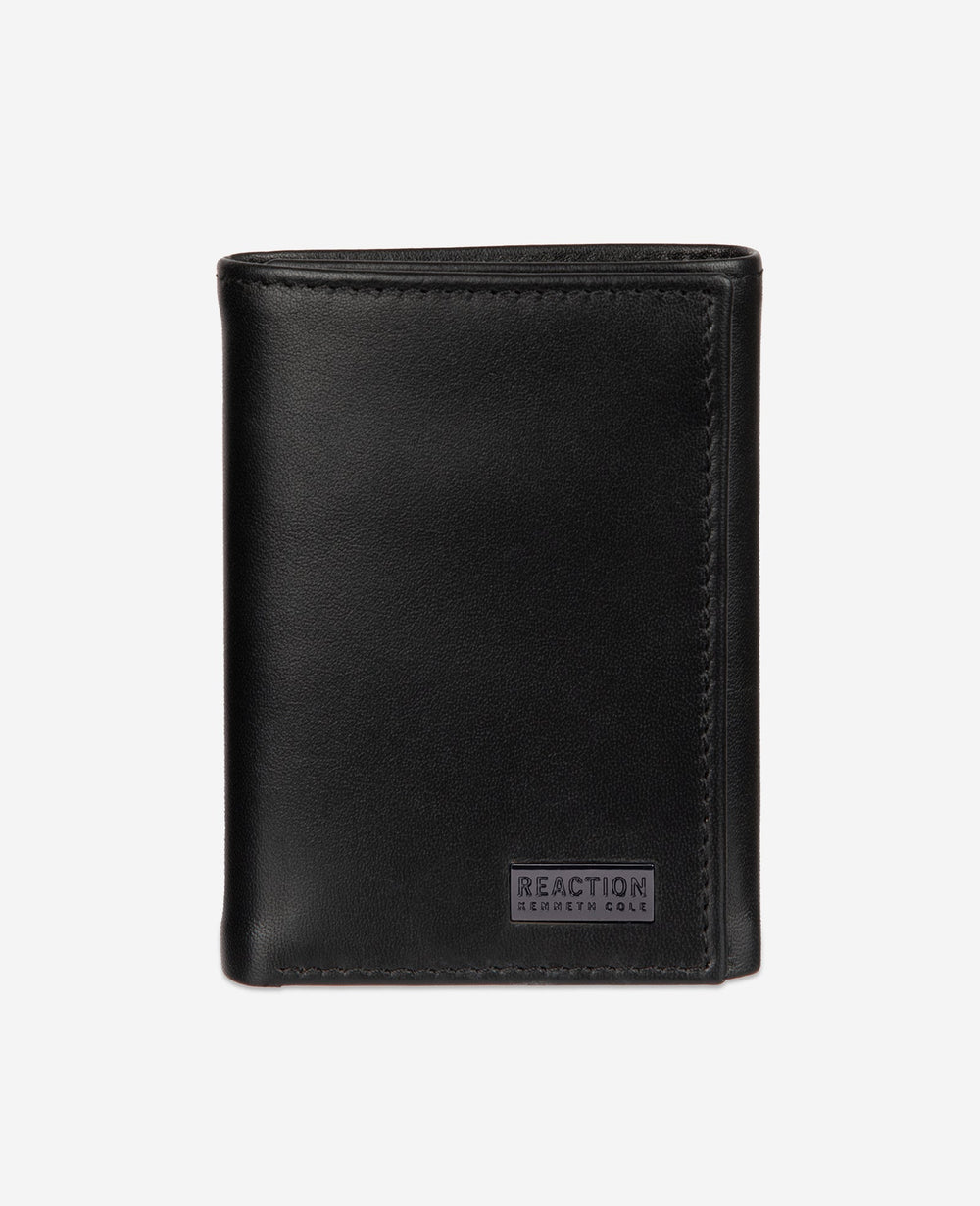 Nappa Leather Trifold Wallet | Kenneth Cole BLACK