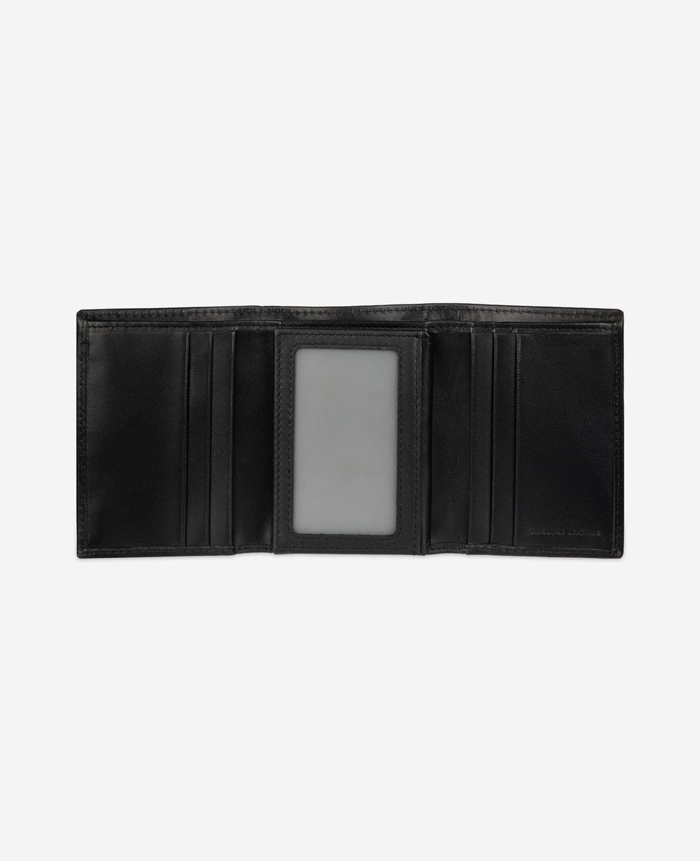 Nappa Leather Trifold Wallet | Kenneth Cole BLACK