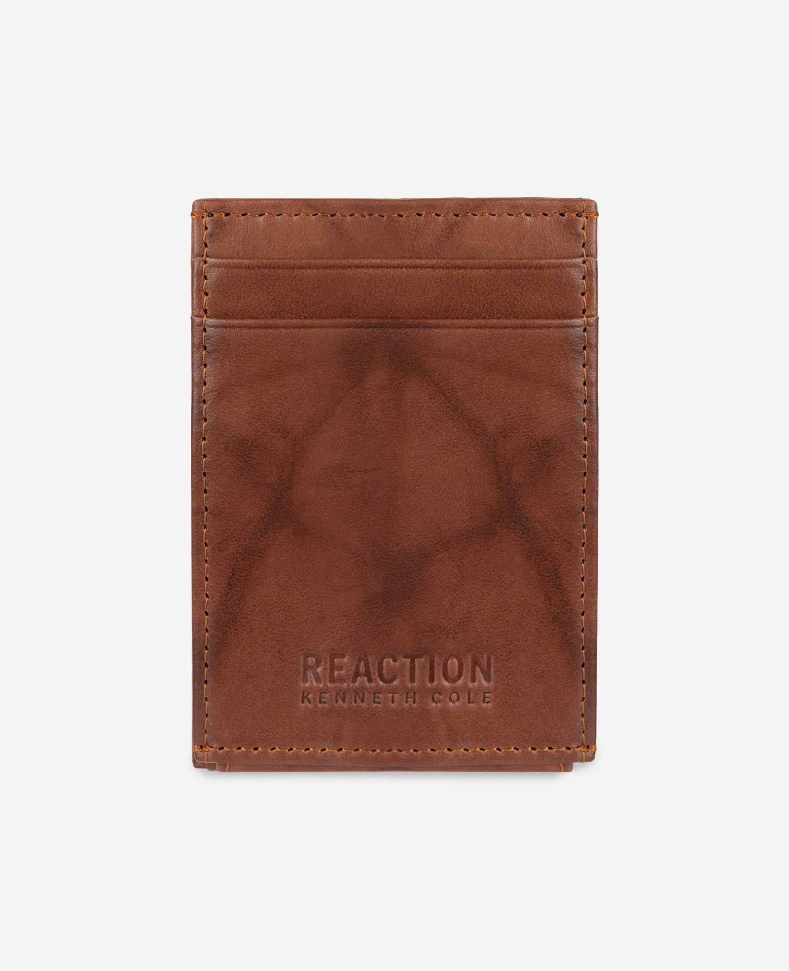Crunch Leather Wallet | Kenneth Cole TAN