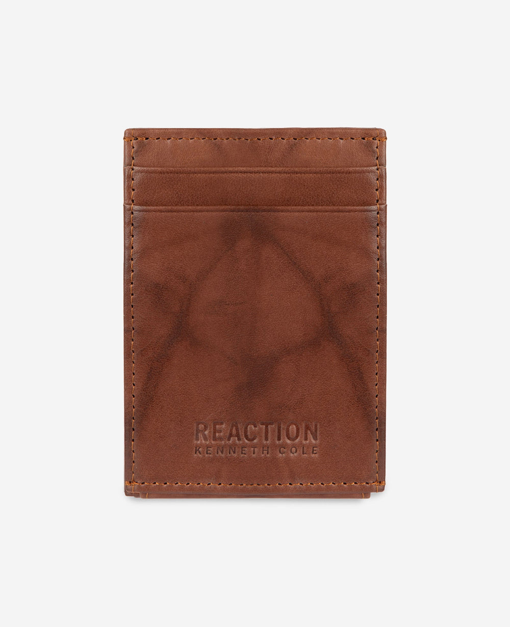 Crunch Leather Wallet | Kenneth Cole TAN