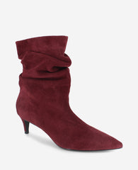 Marsha Suede Kitten Heel Bootie | Kenneth Cole BURGUNDY SUEDE