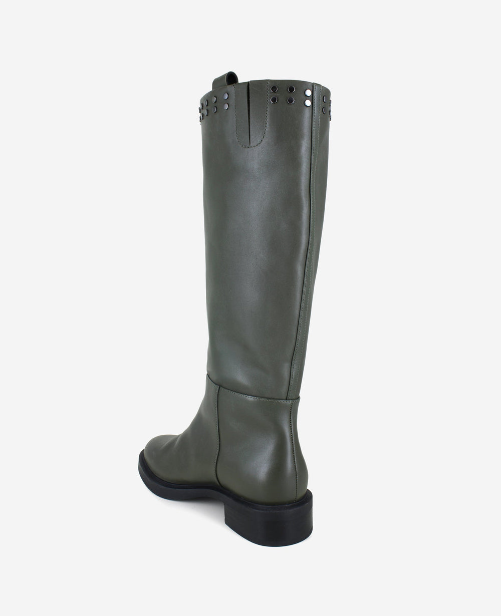 Scorpio Leather Stud Boot | Kenneth Cole CHARCOLE LEATHER