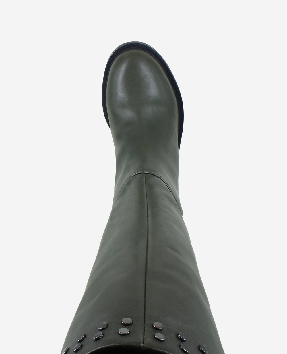 Scorpio Leather Stud Boot | Kenneth Cole CHARCOLE LEATHER