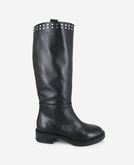 Scorpio Leather Stud Boot | Kenneth Cole BLACK LEATHER