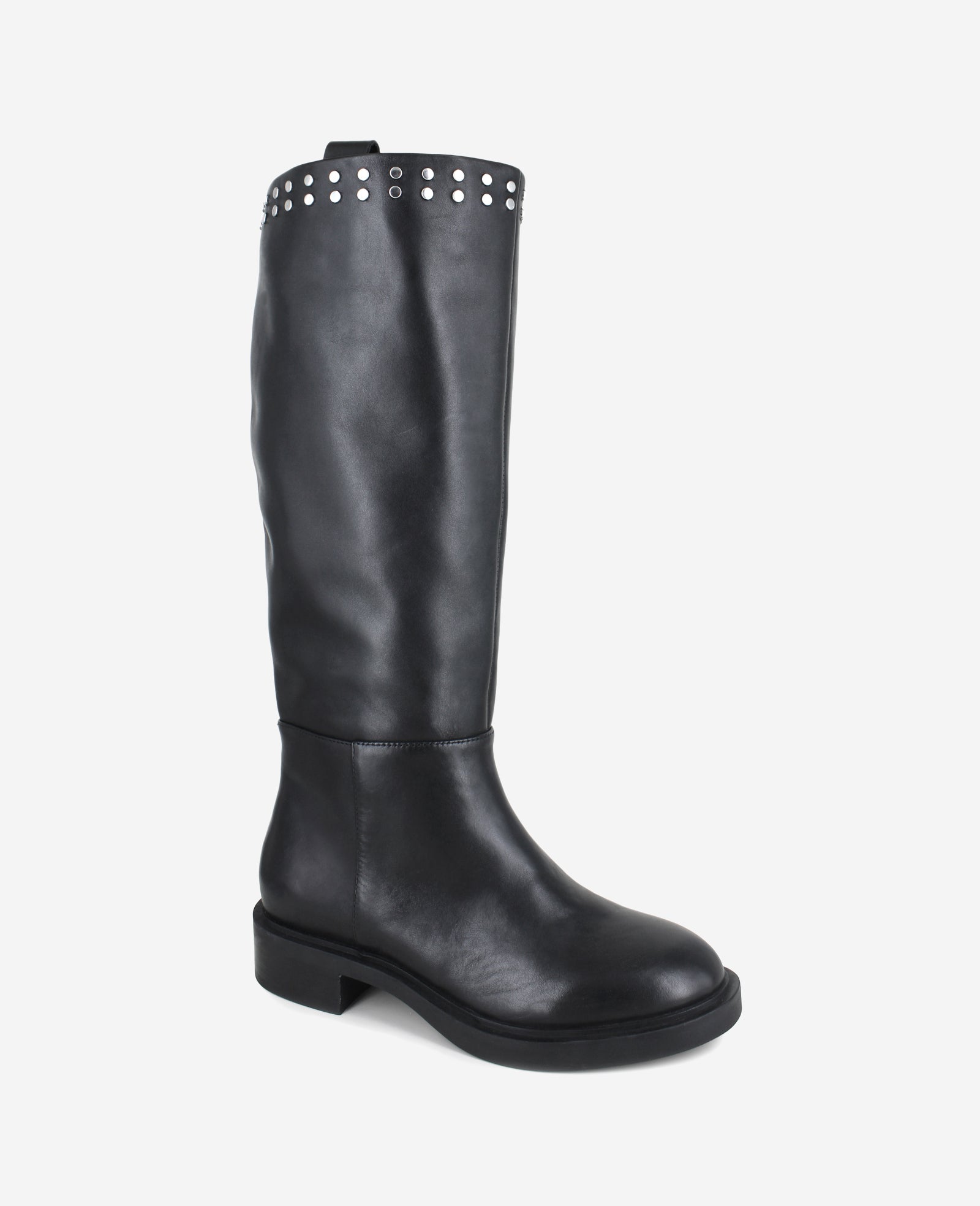 Scorpio Leather Stud Boot | Kenneth Cole BLACK LEATHER