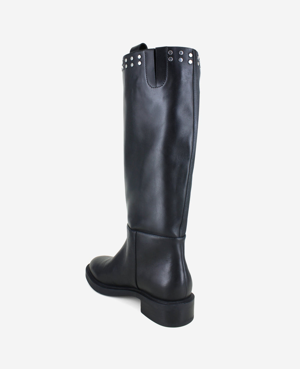 Scorpio Leather Stud Boot | Kenneth Cole BLACK LEATHER