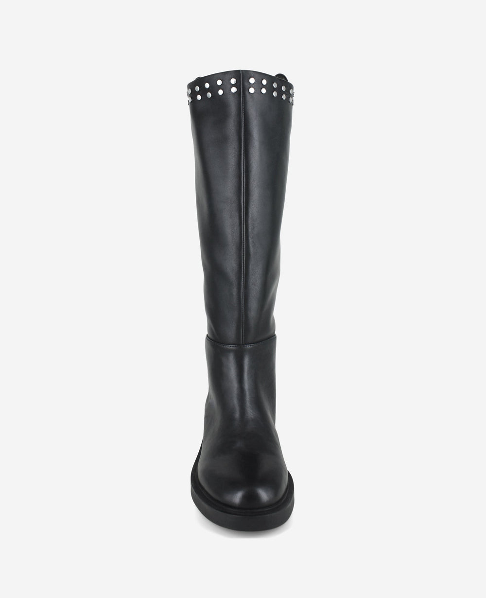 Scorpio Leather Stud Boot | Kenneth Cole BLACK LEATHER