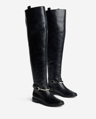 Maza Leather Riding Boot | Kenneth Cole BLACK LEATHER