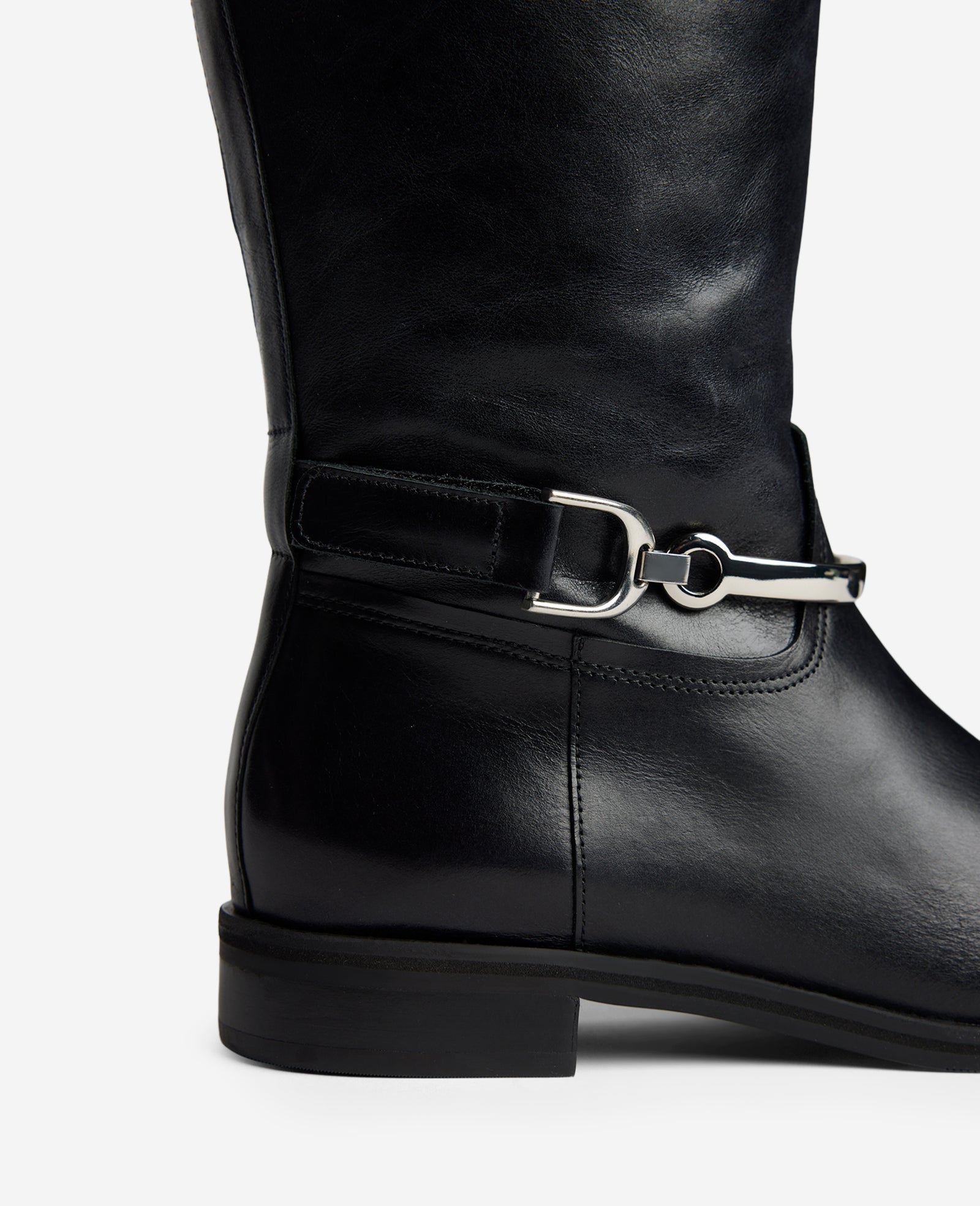Maza Leather Riding Boot | Kenneth Cole BLACK LEATHER