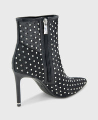 Quincy Mesh Micro Stud Heel Ankle Bootie | Kenneth Cole BLACK MESH