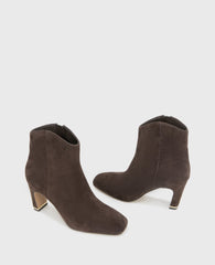 Shop Grizelda Chocolate Suede Heel Boot | Kenneth Cole | Kenneth Cole CHOCOLATE SUEDE