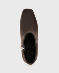 Shop Grizelda Chocolate Suede Heel Boot | Kenneth Cole | Kenneth Cole CHOCOLATE SUEDE