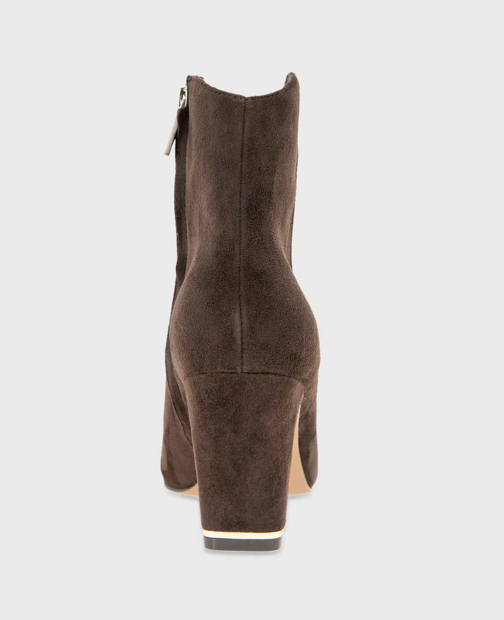 Shop Grizelda Chocolate Suede Heel Boot | Kenneth Cole | Kenneth Cole CHOCOLATE SUEDE
