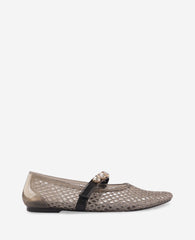 Jazzy Stone Embellished Ballet Flat | Kenneth Cole SMOKE