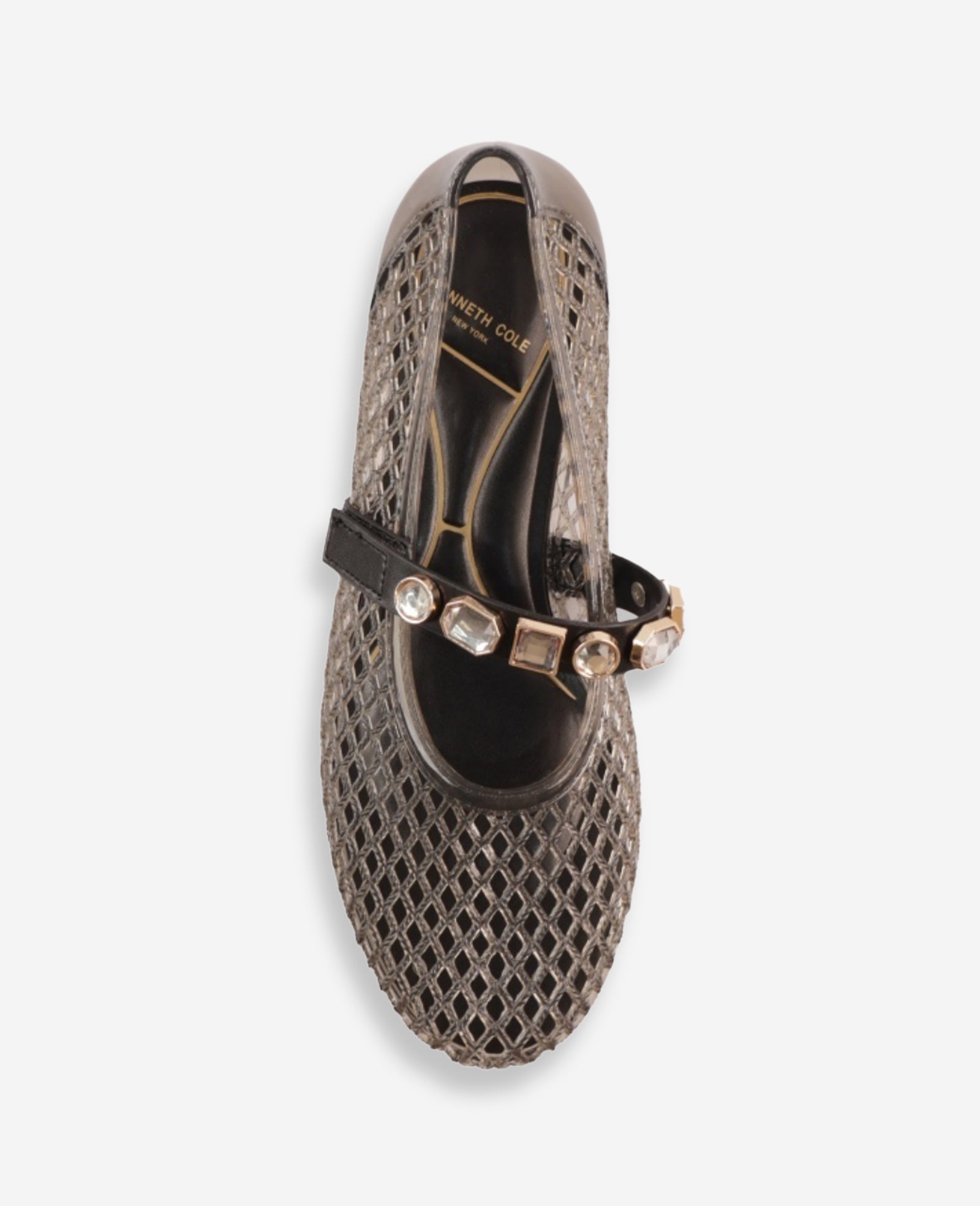 Jazzy Stone Embellished Ballet Flat | Kenneth Cole SMOKE