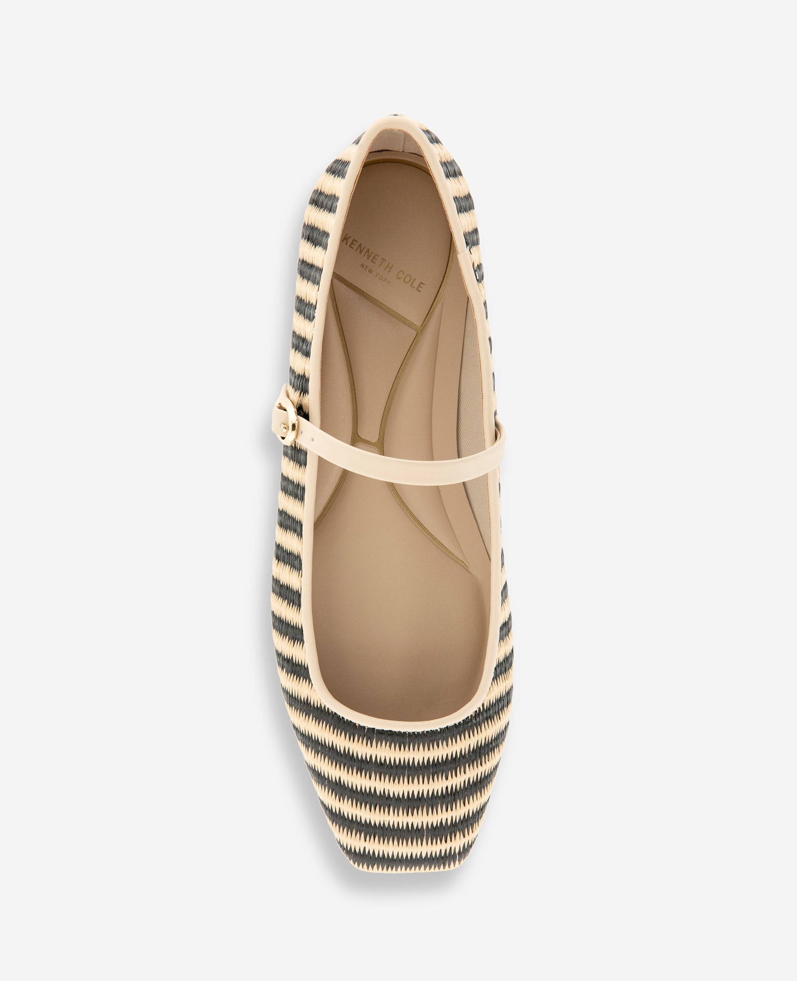 Jasper Raffia Ballet Flat | Kenneth Cole BLACK/NATURAL RAFFIA