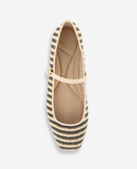 Jasper Raffia Ballet Flat | Kenneth Cole BLACK/NATURAL RAFFIA