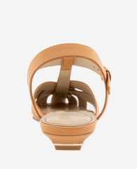 Bindy Woven Leather T-Strap Sandal | Kenneth Cole BUTTER LEATHER