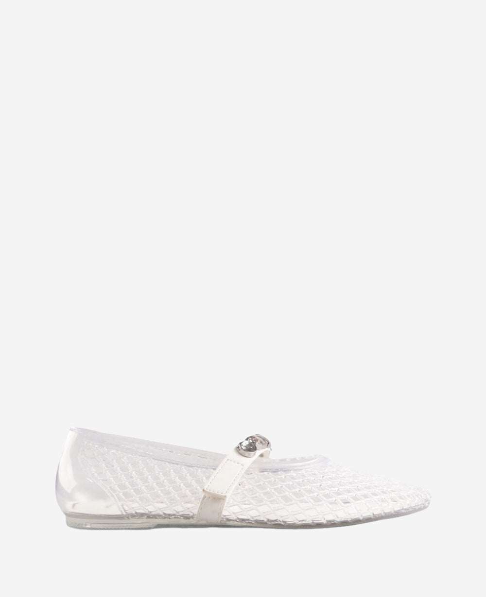 Jazzy Stone Embellished Ballet Flat | Kenneth Cole CLEAR
