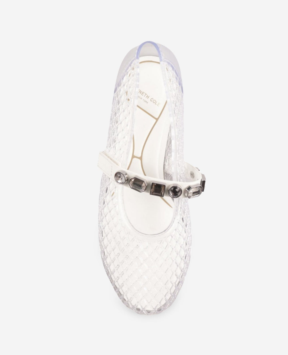 Jazzy Stone Embellished Ballet Flat | Kenneth Cole CLEAR