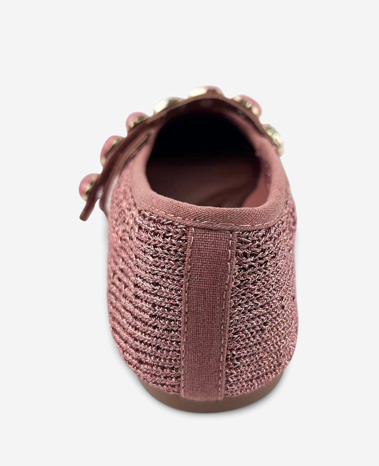 Zeta Woven Knit Stone Embellished Ballet Flat | Kenneth Cole ROSE GOLD KNIT