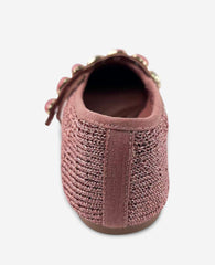Zeta Woven Knit Stone Embellished Ballet Flat | Kenneth Cole ROSE GOLD KNIT