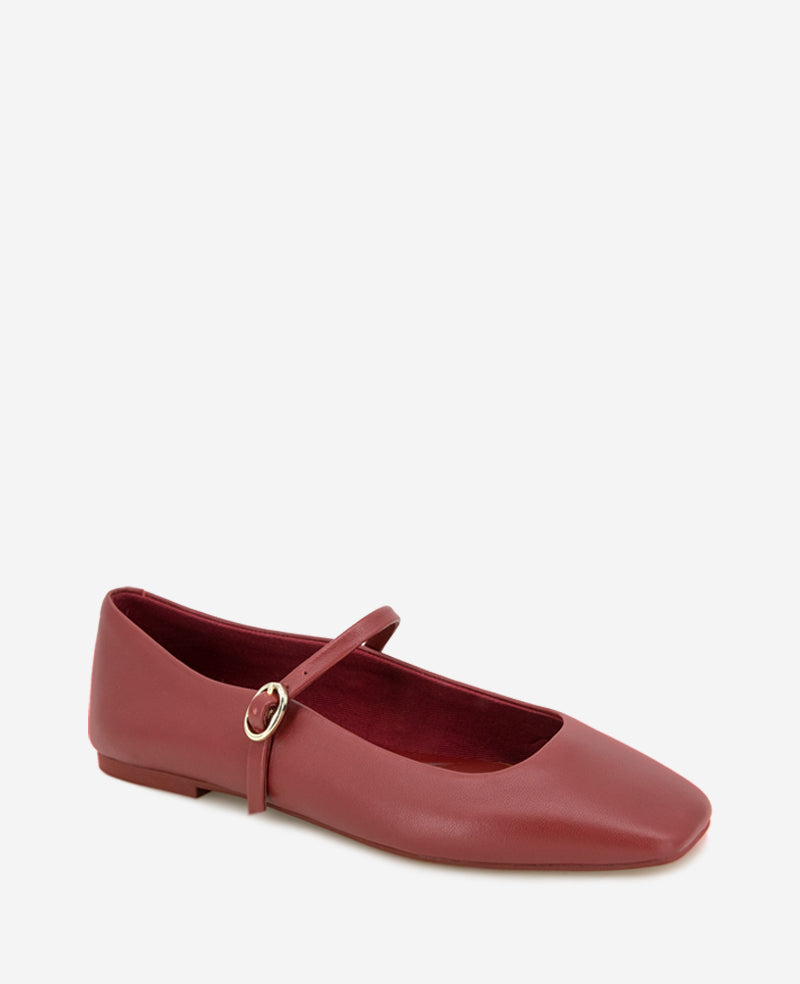 Shop Jasper Rio Red Leather Ballet Flat | Kenneth Cole | Kenneth Cole RIO RED LEATHER
