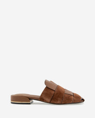 Faina Leather Fisherman Slide Sandal – Brown | Kenneth Cole | Kenneth Cole BROWN LEATHER