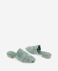 Faina Leather Fisherman Slide Sandal | Kenneth Cole AQUA LEATHER