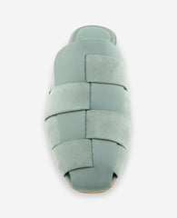 Faina Leather Fisherman Slide Sandal | Kenneth Cole AQUA LEATHER